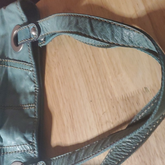 Fossil turquoise leather tote - Picture 3 of 6